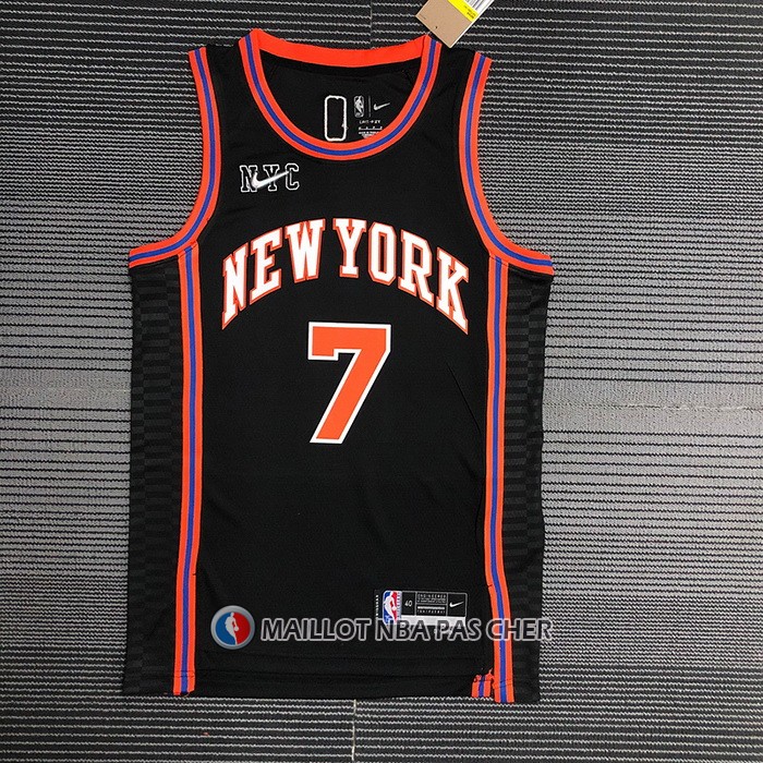 Maillot New York Knicks Carmelo Anthony NO 7 Ville 2021-22 Noir